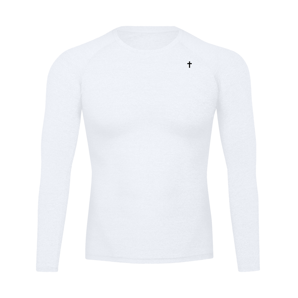 Long Sleeve White Gym Shirt
